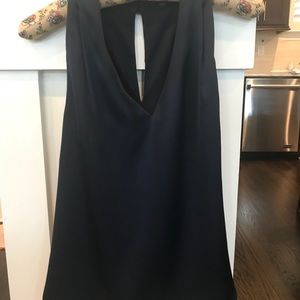 New Navy Blue Silk halter
